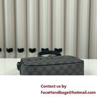 Gucci mini shoulder bag in black GG Supreme canvas 768391 2024