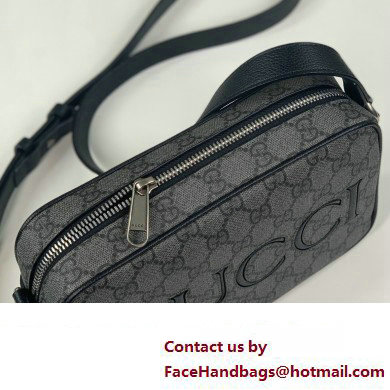 Gucci mini shoulder bag in black GG Supreme canvas 768391 2024