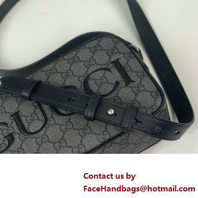 Gucci mini shoulder bag in black GG Supreme canvas 768391 2024