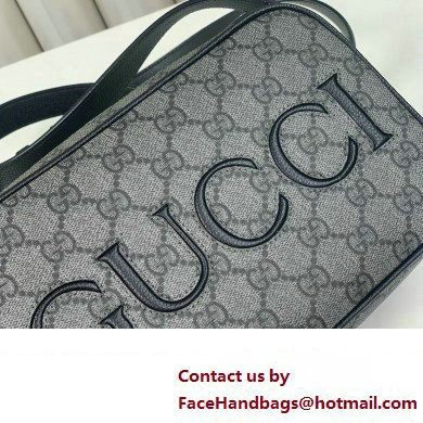 Gucci mini shoulder bag in black GG Supreme canvas 768391 2024