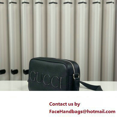 Gucci mini shoulder bag in black leather 768391 2024 - Click Image to Close