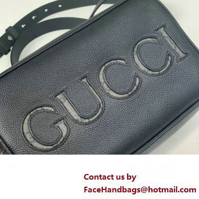 Gucci mini shoulder bag in black leather 768391 2024