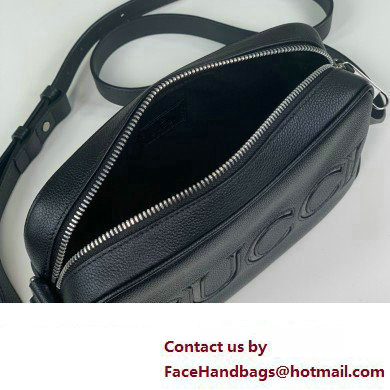 Gucci mini shoulder bag in black leather 768391 2024