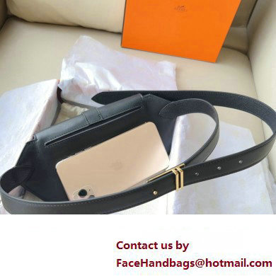 Hermes Elan Pocket 24 belt Black/Gold