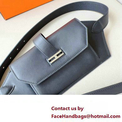 Hermes Elan Pocket 24 belt Black/Silver