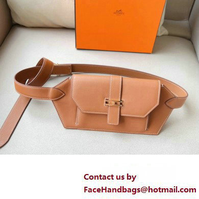 Hermes Elan Pocket 24 belt Brown/Gold