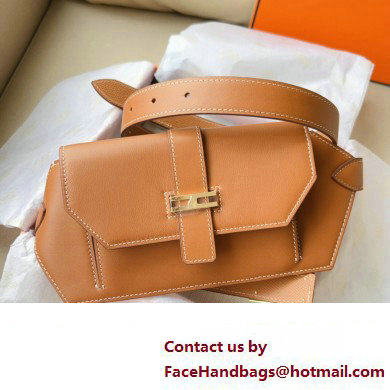 Hermes Elan Pocket 24 belt Brown/Gold