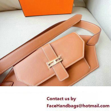 Hermes Elan Pocket 24 belt Brown/Gold