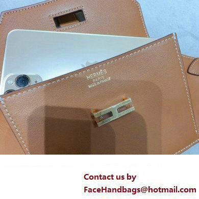 Hermes Elan Pocket 24 belt Brown/Gold