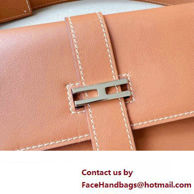 Hermes Elan Pocket 24 belt Brown/Silver