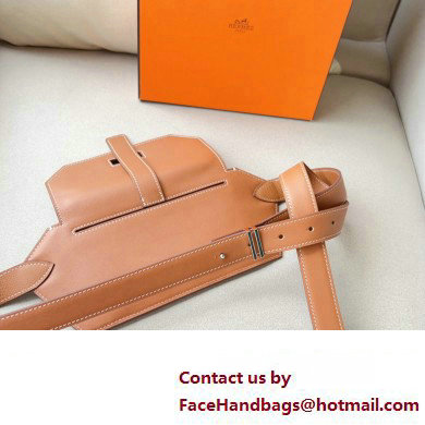 Hermes Elan Pocket 24 belt Brown/Silver