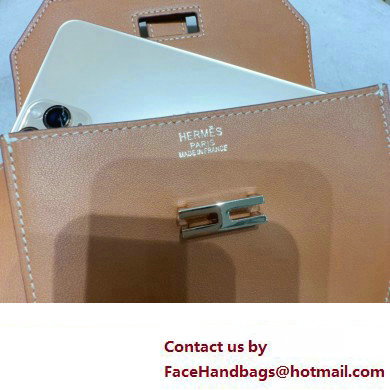 Hermes Elan Pocket 24 belt Brown/Silver