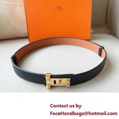 Hermes Width 2.4cm Collier de Chien 24 belt Black