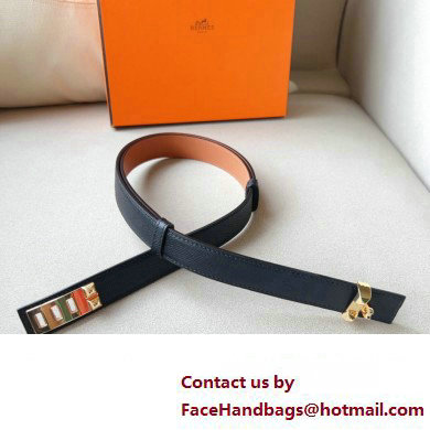 Hermes Width 2.4cm Collier de Chien 24 belt Black