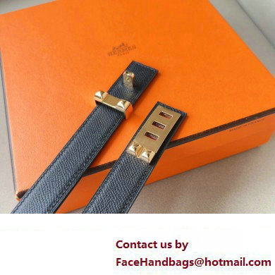 Hermes Width 2.4cm Collier de Chien 24 belt Black