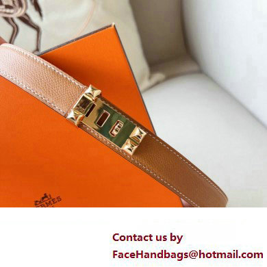 Hermes Width 2.4cm Collier de Chien 24 belt Brown