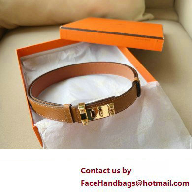 Hermes Width 2.4cm Collier de Chien 24 belt Brown