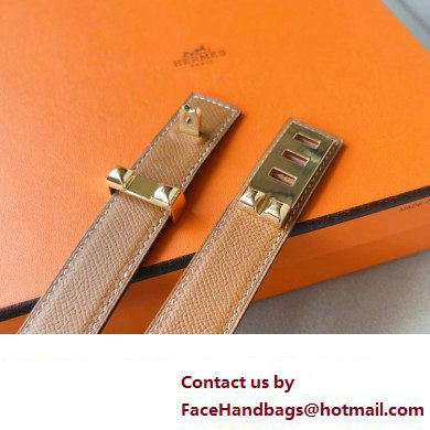 Hermes Width 2.4cm Collier de Chien 24 belt Brown