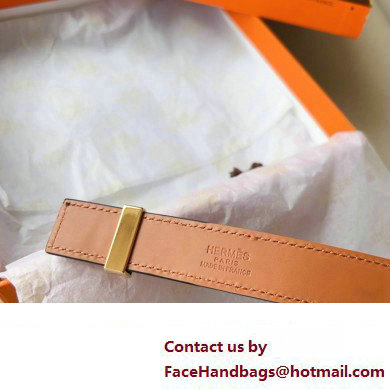 Hermes Width 2.4cm Collier de Chien 24 belt Brown