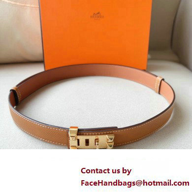 Hermes Width 2.4cm Collier de Chien 24 belt Brown