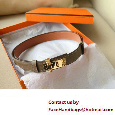 Hermes Width 2.4cm Collier de Chien 24 belt Gray