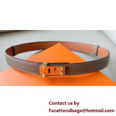 Hermes Width 2.4cm Collier de Chien 24 belt Gray