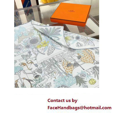 Hermes scarf 90x90cm in silk twill Top Quality 110 2024