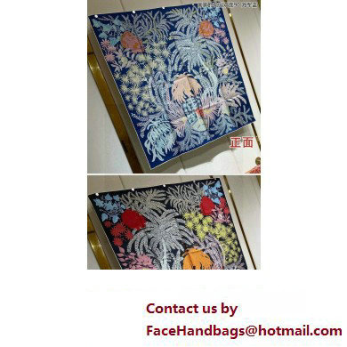 Hermes scarf 90x90cm in silk twill Top Quality 118 2024