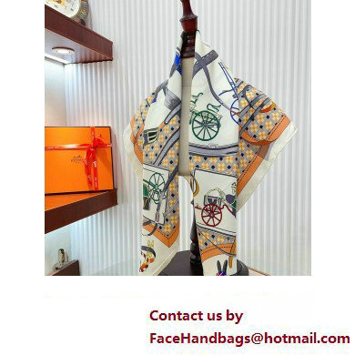 Hermes scarf 90x90cm in silk twill Top Quality 123 2024