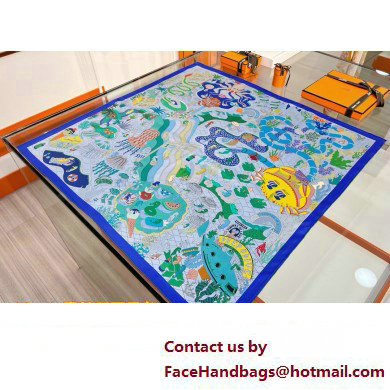 Hermes scarf 90x90cm in silk twill Top Quality 128 2024 - Click Image to Close