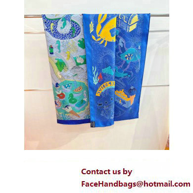 Hermes scarf 90x90cm in silk twill Top Quality 128 2024