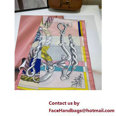 Hermes scarf 90x90cm in silk twill Top Quality 133 2024