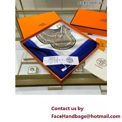 Hermes scarf 90x90cm in silk twill Top Quality 138 2024