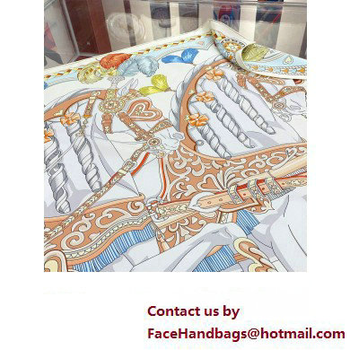 Hermes scarf 90x90cm in silk twill Top Quality 144 2024