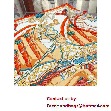 Hermes scarf 90x90cm in silk twill Top Quality 145 2024