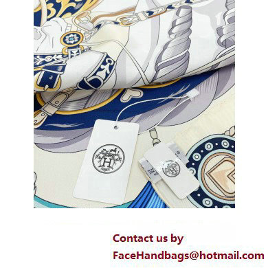 Hermes scarf 90x90cm in silk twill Top Quality 147 2024