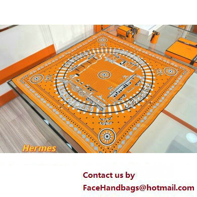 Hermes scarf 90x90cm in silk twill Top Quality 82 2024