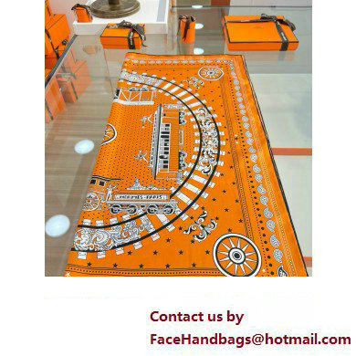 Hermes scarf 90x90cm in silk twill Top Quality 82 2024