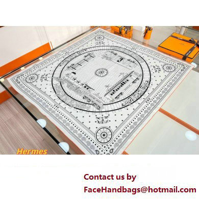 Hermes scarf 90x90cm in silk twill Top Quality 84 2024