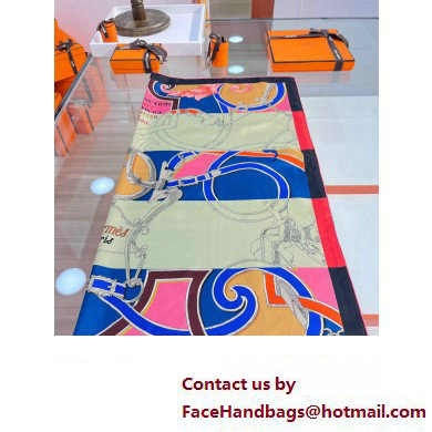 Hermes scarf 90x90cm in silk twill Top Quality 85 2024