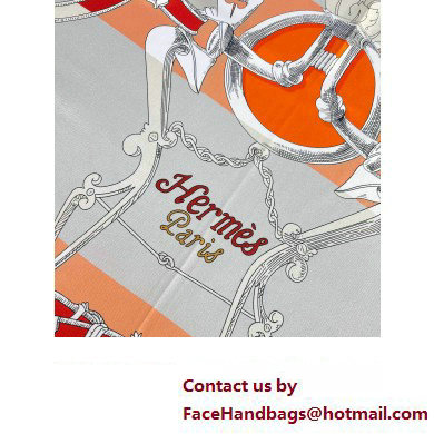 Hermes scarf 90x90cm in silk twill Top Quality 86 2024