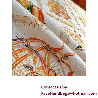 Hermes scarf 90x90cm in silk twill Top Quality 95 2024