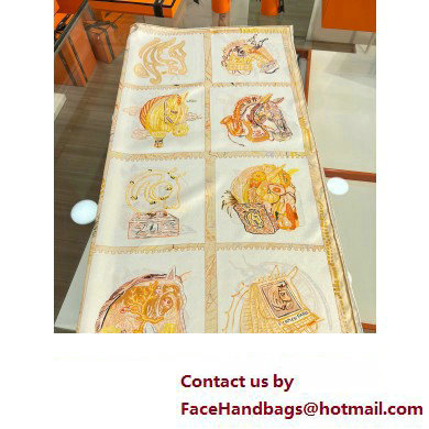 Hermes scarf 90x90cm in silk twill Top Quality 95 2024