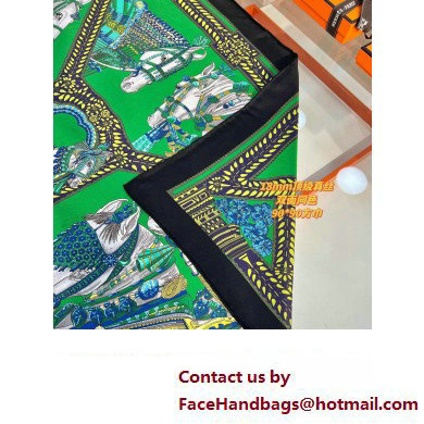 Hermes scarf 90x90cm in silk twill Top Quality 98 2024