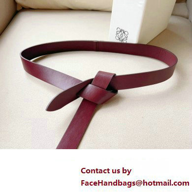 Isabel Marant Width 3cm Knotted belt Burgundy