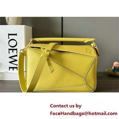 LOEWE Small Puzzle bag in classic calfskin Bright Ochre 2024