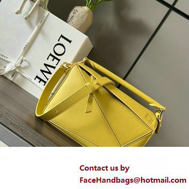 LOEWE Small Puzzle bag in classic calfskin Bright Ochre 2024