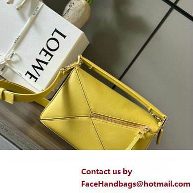 LOEWE Small Puzzle bag in classic calfskin Bright Ochre 2024