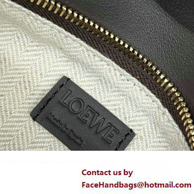 LOEWE Small Puzzle bag in classic calfskin Chocolate/Burgundy 2024