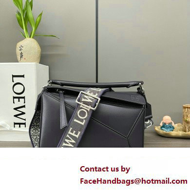 LOEWE Small Puzzle bag in satin calfskin dark purple 2024